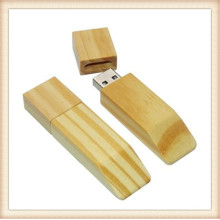 Bambú palo forma USB 2.0 de madera de memoria flash USB (ew008)